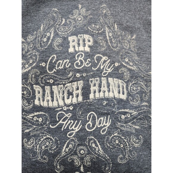 Yellowstone by Wrangler Ladies Dutton Ranch Cropped Sweatshirt Size Small - Picture 7 of 9